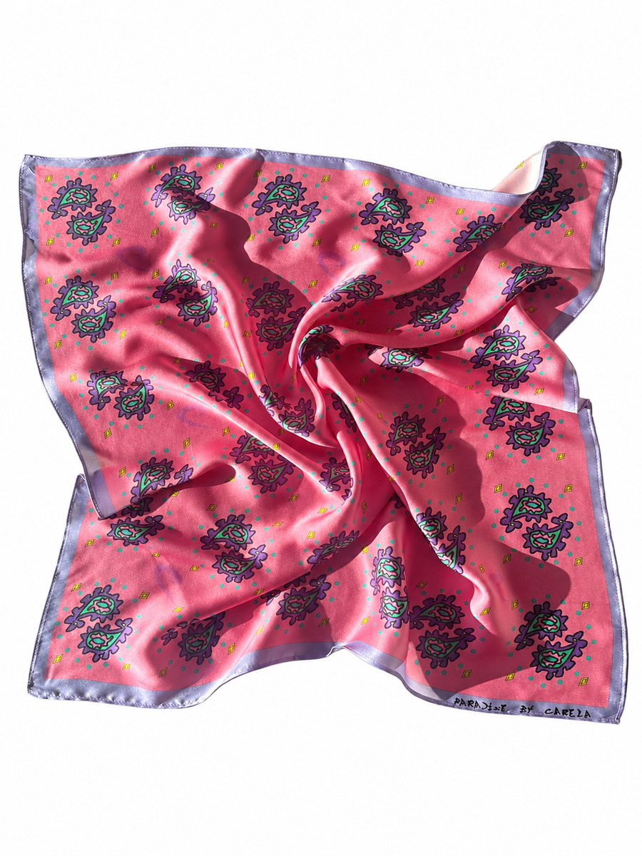 Lavender Skies Silk Bandana