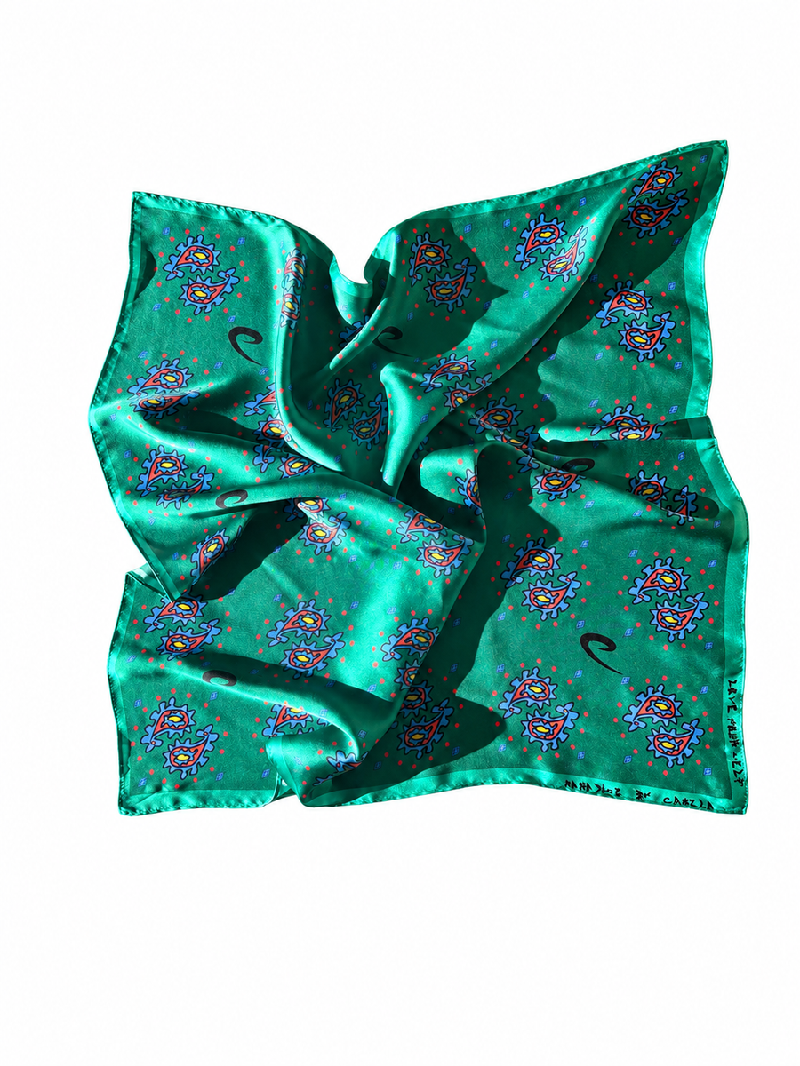 Pacific Emerald Silk Bandana