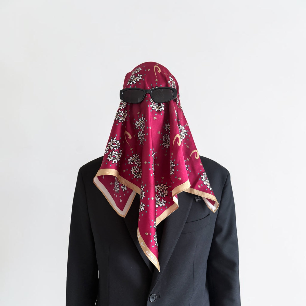 Carela Old Money silk bandana, view 2