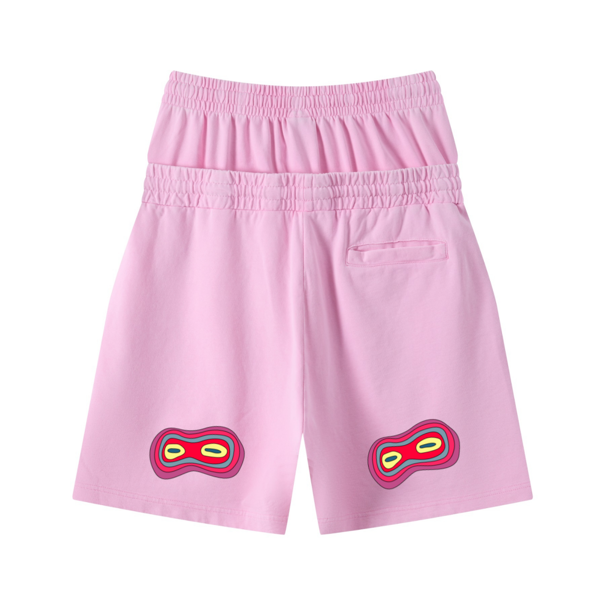 320GSM Heavyweight Cotton Slub Snow Wash Relaxed Fit Shorts Vintage Peach Pink